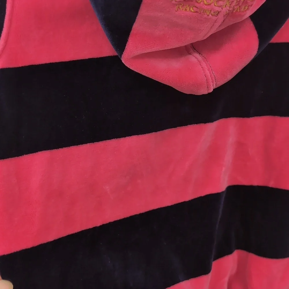 Ralph Lauren Kids Hoodie with Pink and Black Stripes NWOT